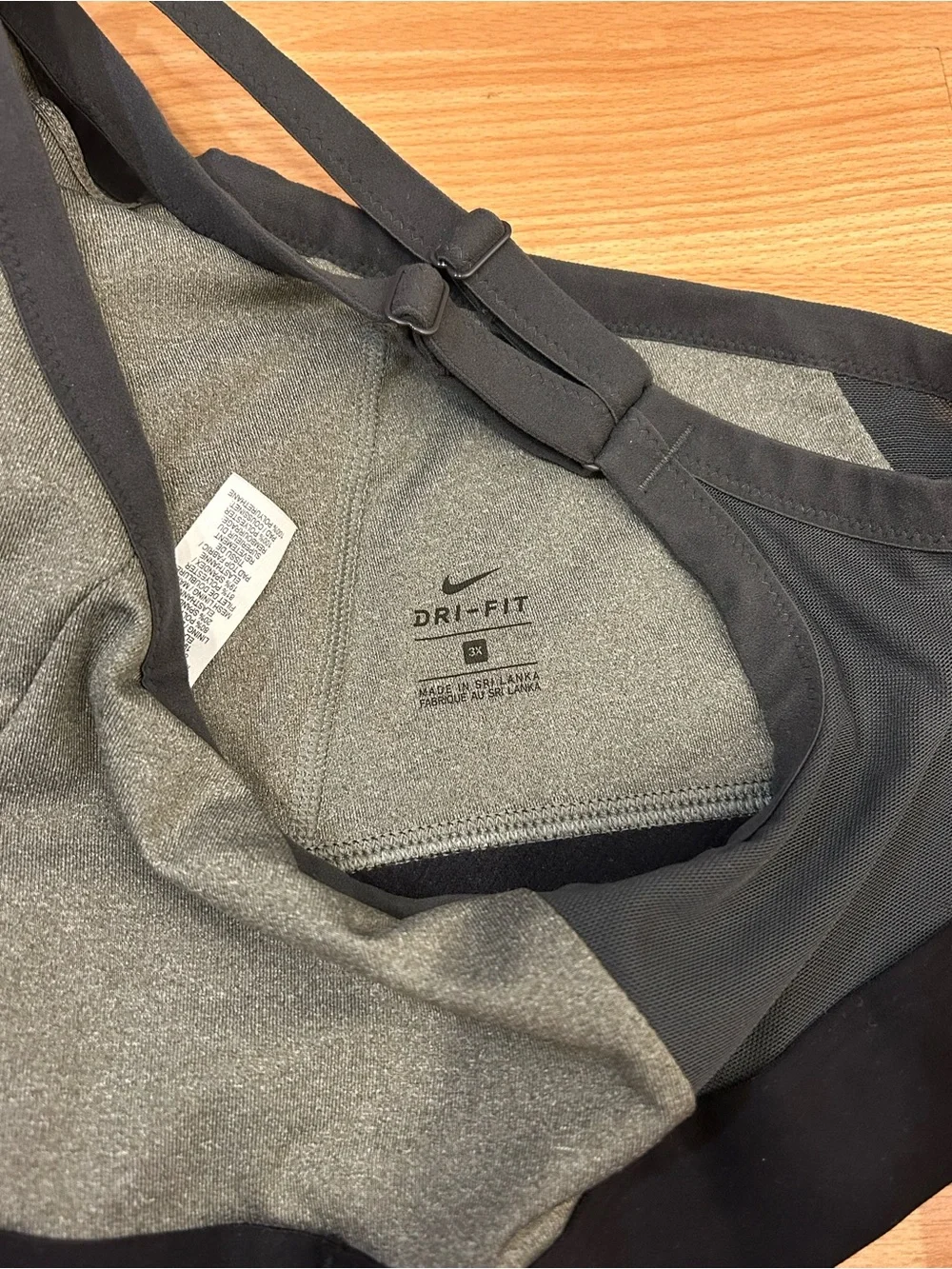 Nike Plus Women’s Indy Dri-FIT Low-Impact Sports Bra Gray 3X